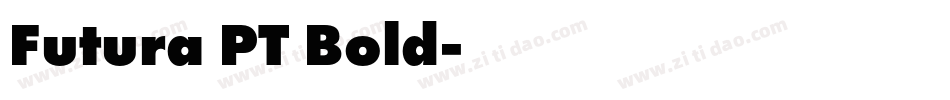 Futura PT Bold字体转换